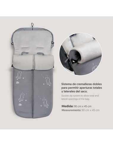 Saco Carro Universal Mod Dino Gris