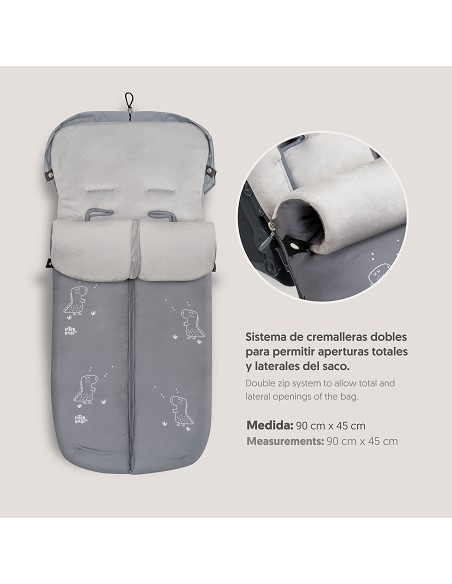 Saco Carro Universal Mod Dino Gris
