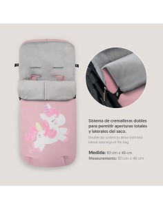Saco Carro Universal Mod Unicornio Rosa 2
