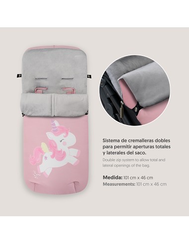 Saco Carro Universal Mod Unicornio Rosa