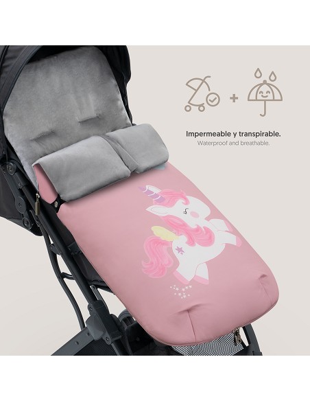 Saco Carro Universal Mod Unicornio Rosa