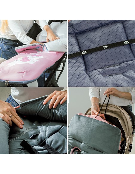 Saco Carro Universal Mod Unicornio Rosa