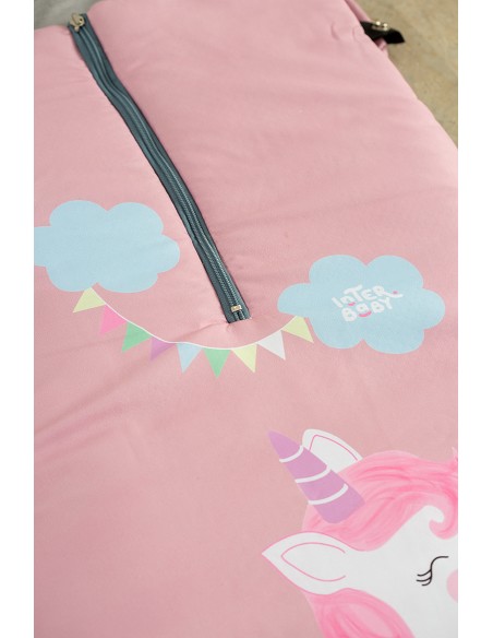 Saco Carro Universal Mod Unicornio Rosa