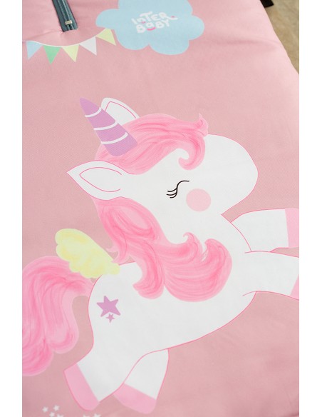 Saco Carro Universal Mod Unicornio Rosa