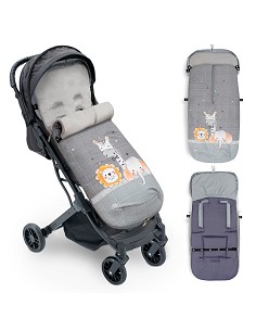 Saco Carro Universal Mod Animalitos Gris