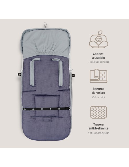 Saco Carro Universal Mod Animalitos Gris