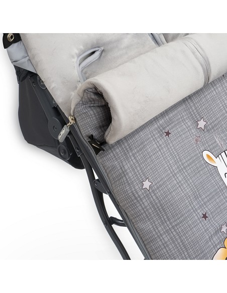 Saco Carro Universal Mod Animalitos Gris