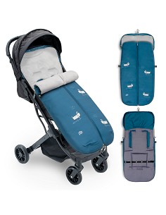 Saco Carro Universal Mod Perritos Azul