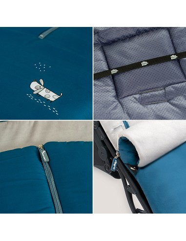 Saco Carro Universal Mod Perritos Azul