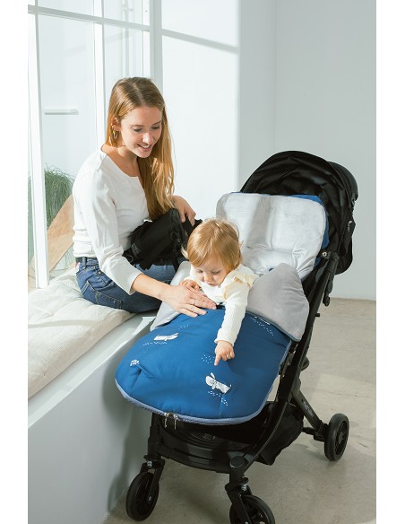 Saco Carro Universal Mod Perritos Azul