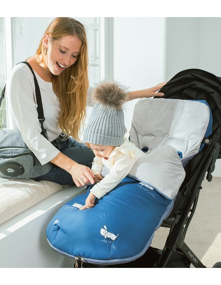 Saco Carro Universal Mod Perritos Azul