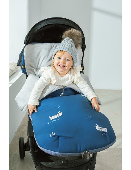 Saco Carro Universal Mod Perritos Azul