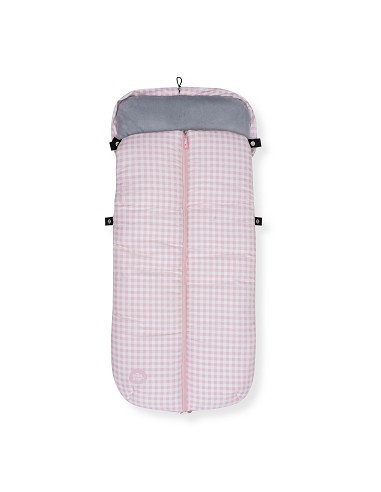 Saco Carro Universal Estampado Vichy Rosa