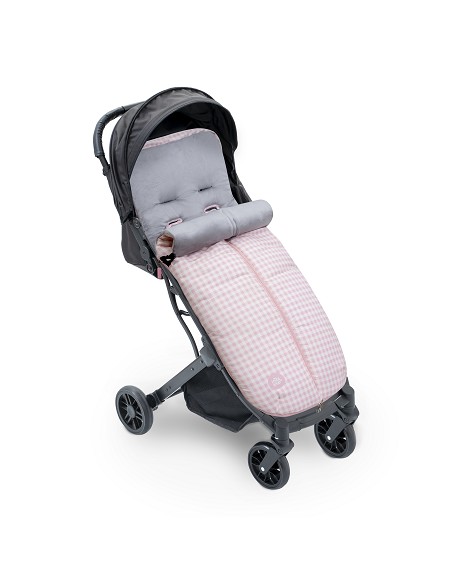 Saco Carro Universal Estampado Vichy Rosa