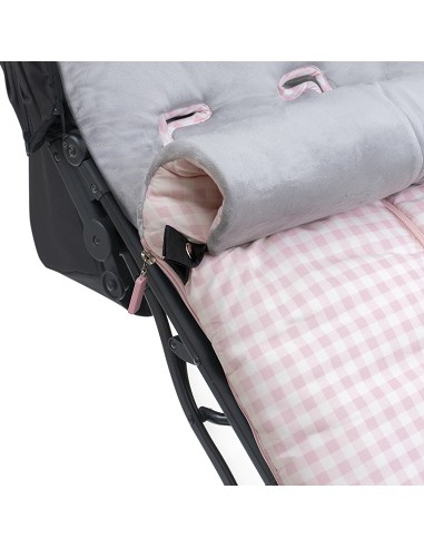 Saco Carro Universal Estampado Vichy Rosa