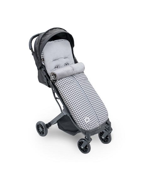 Saco Carro Universal Estampado Vichy Gris