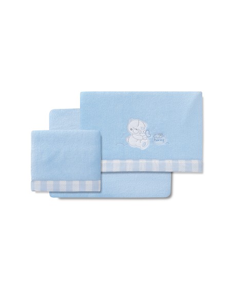 Triptico Coche Coralina Mod Honey Bear Azul