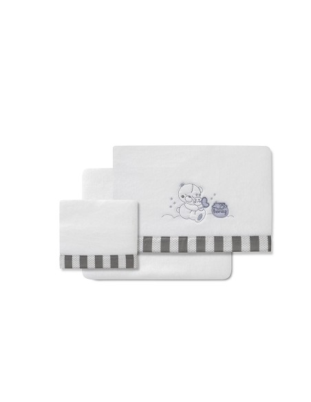 Triptico Coche Coralina Mod Honey Bear Bco/Gris