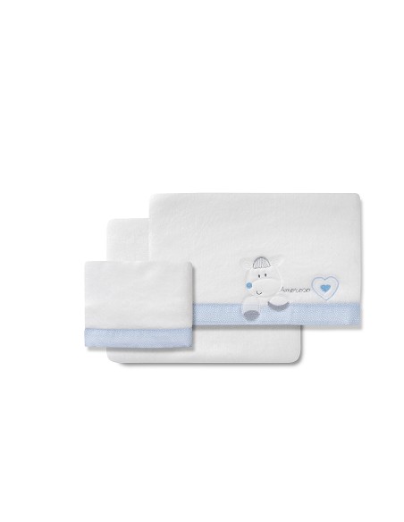 Triptico Coche Coralina Mod Corazon Amoroso Bco/Azul