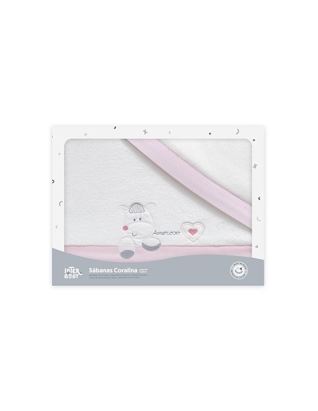 Triptico Coche Coralina Mod Corazon Amoroso Bco/Rosa