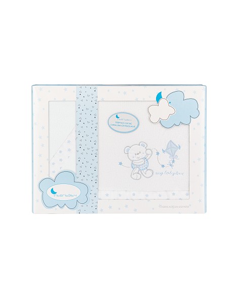 Juego 3 Pcs Coche Coralina Mod Baby Love Bco/Azul