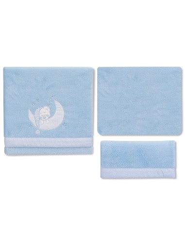 Juego 3 Pcs Coche Coralina Mod Bear Sleeping Azul