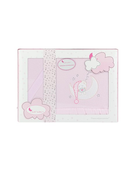 Juego 3 Pcs Coche Coralina Mod Bear Sleeping Rosa