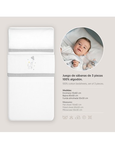 Triptico Coche Franela Elefante Globo Corazon...