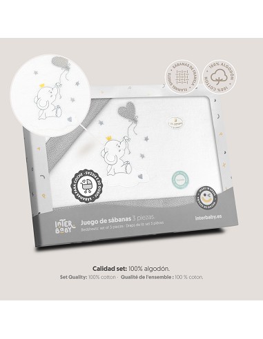 Triptico Coche Franela Elefante Globo Corazon...