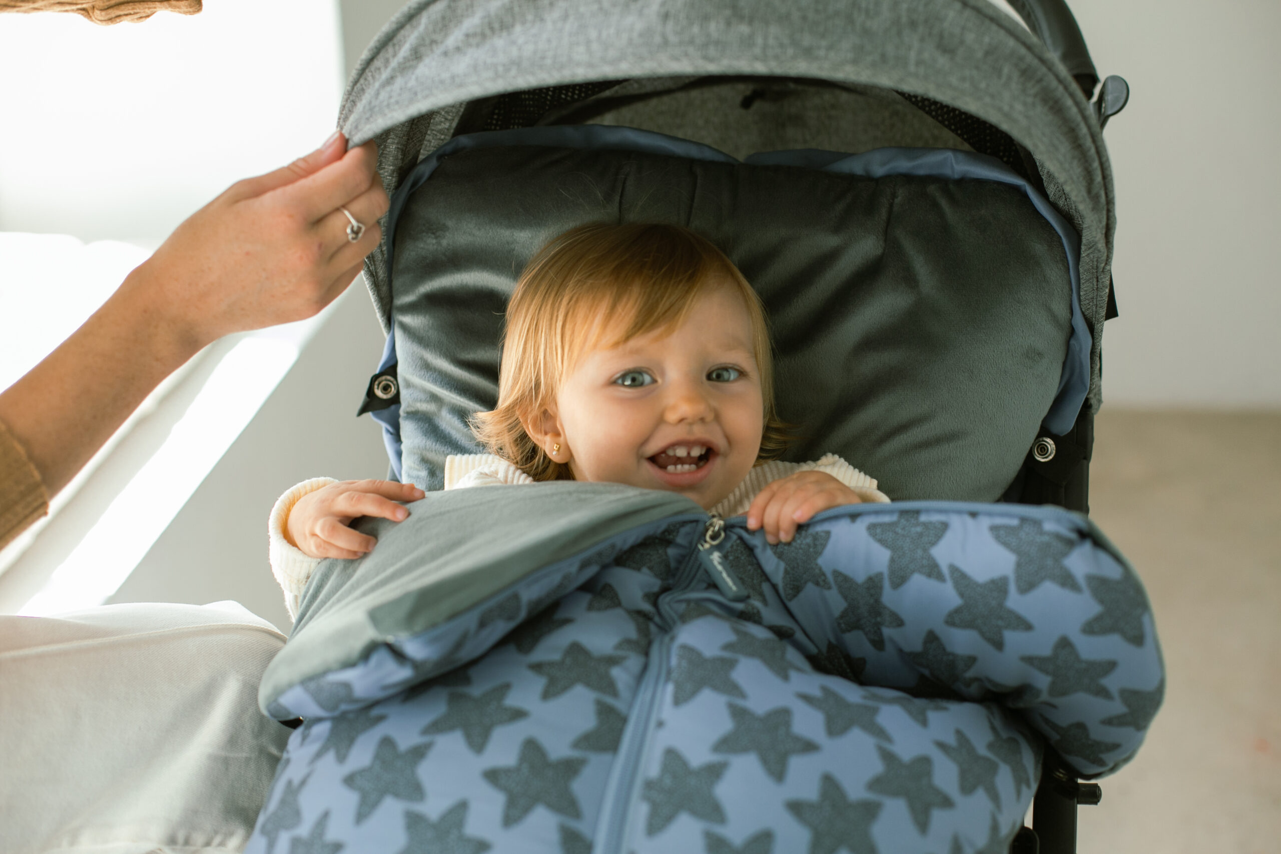 Sábanas carrito de bebé modelo Mon Petit Blanco y rosa - Interbaby